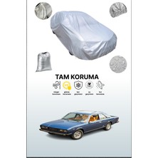 Dokaca Gri Fiat 130 Coupe Uyumulu Oto Branda, Araba Brandası, Koruyucu Örtü