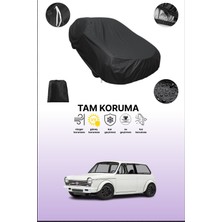 Dokaca Siyah Honda N600 1969 - 1972 Uyumlu Araba Brandası, Koruyucu Örtü, Oto Branda