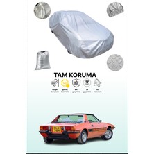 Dokaca Gri Fiat X1/9 1972 - 1989 Uyumulu Oto Branda, Araba Brandası, Koruyucu Örtü