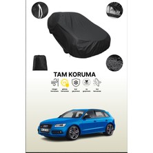 Dokaca Siyah Audi Sq5 2013 - 2017 Uyumlu Araba Brandası, Koruyucu Örtü, Oto Branda