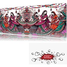 Urzuva Rhythmic Roots 90X40 4mm Kalınlık  Premium Gaming Oyuncu Mousepad, Anti Slip Xxl Mouse Pad