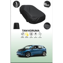 Dokaca Siyah Bmw I3S 2017 - 2021 Uyumlu Araba Brandası, Koruyucu Örtü, Oto Branda