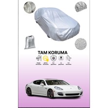 Dokaca Gri Porsche Panamera Turbo S (907) 2011 - 2013 Uyumulu Oto Branda, Araba Brandası, Koruyucu Örtü