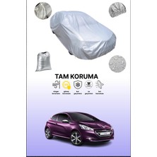 Dokaca Gri Peugeot 208 Xy 2013 - 2021 Uyumulu Oto Branda, Araba Brandası, Koruyucu Örtü