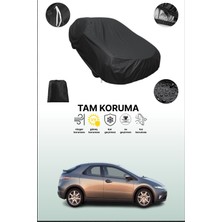 Dokaca Siyah Honda Civic Type S 2005 - 2008 Uyumlu Araba Brandası, Koruyucu Örtü, Oto Branda