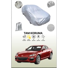 Dokaca Gri Mazda Rx-8 Uyumulu Oto Branda, Araba Brandası, Koruyucu Örtü