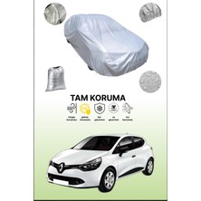 Dokaca Gri Renault Clio - 5 Kapılı 2012 - 2016 Uyumulu Oto Branda, Araba Brandası, Koruyucu Örtü