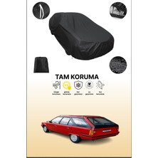 Dokaca Siyah Citroen Bx Break 1989 - 1994 Uyumlu Araba Brandası, Koruyucu Örtü, Oto Branda