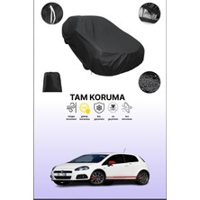 Dokaca Siyah Abarth Grande Punto Uyumlu Araba Brandası, Koruyucu Örtü, Oto Branda