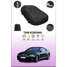 Dokaca Siyah Bmw 6 Serisi Convertible (E64) 2007 - 2010 Uyumlu Araba Brandası, Koruyucu Örtü, Oto Branda