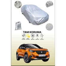 Dokaca Gri Peugeot 2008 2019 - 2021 Uyumulu Oto Branda, Araba Brandası, Koruyucu Örtü