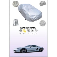 Dokaca Gri Porsche 718 Cayman T 2018 - 2021 Uyumulu Oto Branda, Araba Brandası, Koruyucu Örtü