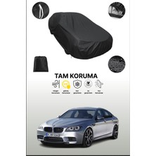 Dokaca Siyah Bmw M5 (F10) 2011 - 2013 Uyumlu Araba Brandası, Koruyucu Örtü, Oto Branda
