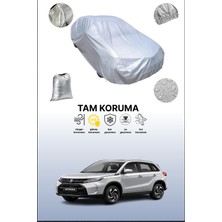 Dokaca Gri Suzuki Vitara 2014 - 2021 Uyumulu Oto Branda, Araba Brandası, Koruyucu Örtü