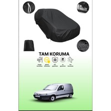Dokaca Siyah Citroen Berlingo 1996 - 2002 Uyumlu Araba Brandası, Koruyucu Örtü, Oto Branda