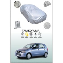 Dokaca Gri Suzuki Alto 2002 - 2006 Uyumulu Oto Branda, Araba Brandası, Koruyucu Örtü