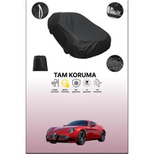 Dokaca Siyah Alfa Romeo 8c Competizione Uyumlu Araba Brandası, Koruyucu Örtü, Oto Branda
