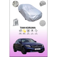 Dokaca Gri Mercedes C Serisi (C 200) Uyumulu Oto Branda, Araba Brandası, Koruyucu Örtü