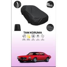 Dokaca Siyah Chevrolet Camaro 1970 - 1981 Uyumlu Araba Brandası, Koruyucu Örtü, Oto Branda