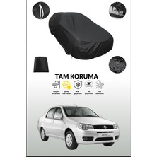 Dokaca Siyah Fiat Albea Uyumlu Araba Brandası, Koruyucu Örtü, Oto Branda