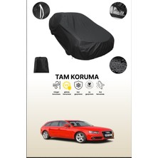Dokaca Siyah Audi A4 Avant 2008 - 2012 Uyumlu Araba Brandası, Koruyucu Örtü, Oto Branda