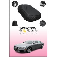 Dokaca Siyah Audi S7 2011 - 2014 Uyumlu Araba Brandası, Koruyucu Örtü, Oto Branda
