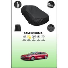 Dokaca Siyah Ford Focus Estate 2018 - 2021 Uyumlu Araba Brandası, Koruyucu Örtü, Oto Branda