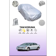 Dokaca Gri Honda Civic Sedan Natural Gas 2012 - 2016 Uyumulu Oto Branda, Araba Brandası, Koruyucu Örtü