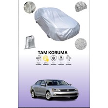 Dokaca Gri Volkswagen Jetta 2014 - 2018 Uyumulu Oto Branda, Araba Brandası, Koruyucu Örtü