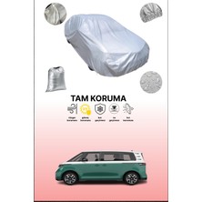 Dokaca Gri Volkswagen Id. Buzz Uyumulu Oto Branda, Araba Brandası, Koruyucu Örtü