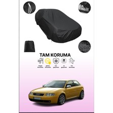 Dokaca Siyah Audi S3 2001 - 2003 Uyumlu Araba Brandası, Koruyucu Örtü, Oto Branda