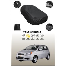 Dokaca Siyah Chevrolet Aveo Hatchback Uyumlu Araba Brandası, Koruyucu Örtü, Oto Branda