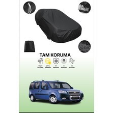 Dokaca Siyah Fiat Doblo Uyumlu Araba Brandası, Koruyucu Örtü, Oto Branda