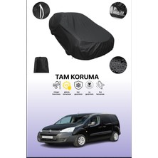 Dokaca Siyah Citroen Berlingo 2015 - 2018 Uyumlu Araba Brandası, Koruyucu Örtü, Oto Branda