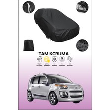 Dokaca Siyah Citroen C3 1 Picasso Uyumlu Araba Brandası, Koruyucu Örtü, Oto Branda