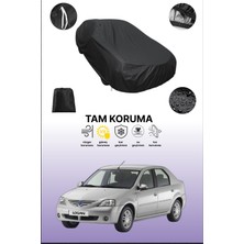 Dokaca Siyah Dacia Logan Sedan Uyumlu Araba Brandası, Koruyucu Örtü, Oto Branda