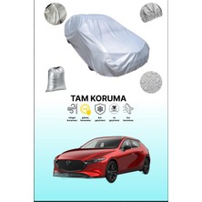 Dokaca Gri Mazda 3 4 Hatchback Uyumulu Oto Branda, Araba Brandası, Koruyucu Örtü
