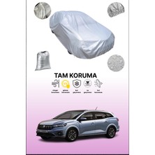 Dokaca Gri Dacia Logan Mcv 2016 - 2021 Uyumulu Oto Branda, Araba Brandası, Koruyucu Örtü