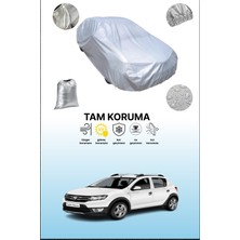 Dokaca Gri Dacia Sandero Stepway 2 2012 - 2016 Uyumulu Oto Branda, Araba Brandası, Koruyucu Örtü