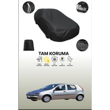 Dokaca Siyah Fiat Punto 5 Kapılı 1999 - 2003 Uyumlu Araba Brandası, Koruyucu Örtü, Oto Branda