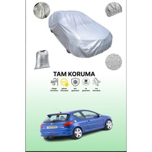 Dokaca Gri Peugeot 206 3 Kapılı 2002 - 2010 Uyumulu Oto Branda, Araba Brandası, Koruyucu Örtü