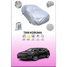 Dokaca Gri Hyundai Santa Fe 4 Uyumulu Oto Branda, Araba Brandası, Koruyucu Örtü