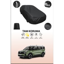 Dokaca Siyah Ford Tourneu Courier 2024 Uyumlu Araba Brandası, Koruyucu Örtü, Oto Branda