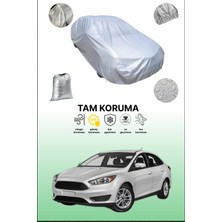 Dokaca Gri Ford Focus 4 Sedan Uyumulu Oto Branda, Araba Brandası, Koruyucu Örtü