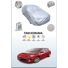 Dokaca Gri Mazda 3 Mps / Mazdaspeed3 2009 - 2013 Uyumulu Oto Branda, Araba Brandası, Koruyucu Örtü