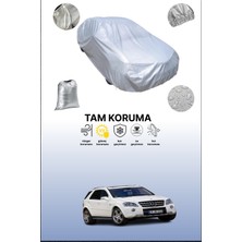 Dokaca Gri Mercedes Ml-Serisi (W164) 2008 - 2011 Uyumulu Oto Branda, Araba Brandası, Koruyucu Örtü
