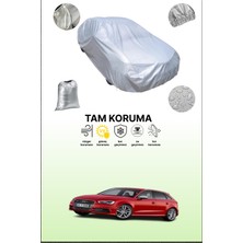 Dokaca Gri Audi S3 Sportback Uyumulu Oto Branda, Araba Brandası, Koruyucu Örtü