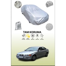 Dokaca Gri Bmw 3 Serisi (E46) 2002 - 2005 Uyumulu Oto Branda, Araba Brandası, Koruyucu Örtü