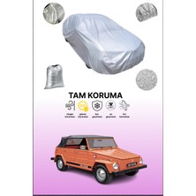 Dokaca Gri Volkswagen 181 Uyumulu Oto Branda, Araba Brandası, Koruyucu Örtü