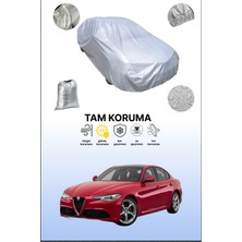 Dokaca Gri Alfa Romeo Giulia Uyumulu Oto Branda, Araba Brandası, Koruyucu Örtü